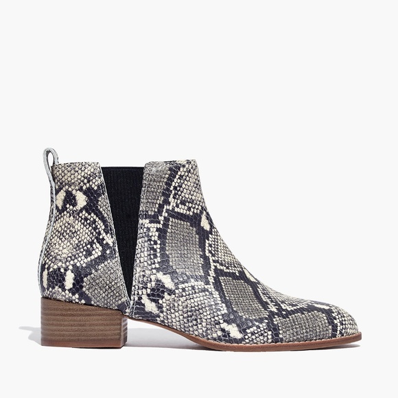 Madewell Shoes - MADEWELL Size 7 Carina Boot Snake Embossed Leather